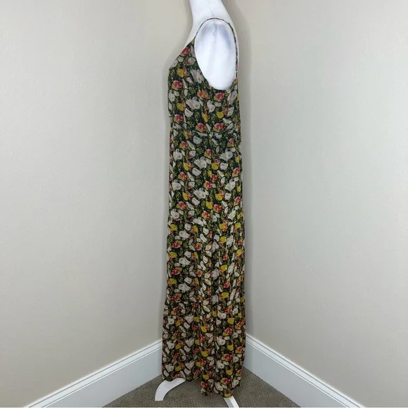 J. Crew Mercantile Sweet Pea Floral Sleeveless Tiered Maxi Dress Sundress Sz 14 - Picture 8 of 16